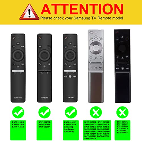 Fintie Protective Case Compatible Samsung Smart Tv Remote Controller Bn59 Series, Casebot Light Weight Kids-Friendly Anti Slip Shock Proof Silicone Cover, Black #TOP1