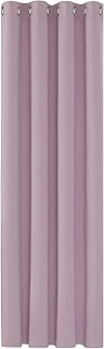 Deconovo Curtain for Girls Bedroom Thermal Insulated Blackout Curtain for Kids Bedroom 52\"x 63\" Baby Pink 1 Panel
