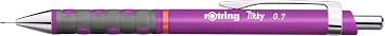rOtring Tikky Mechanical Pencils - 0.5mm & 0.7mm - HB - Assorted Barrel Colours - Pack of 4