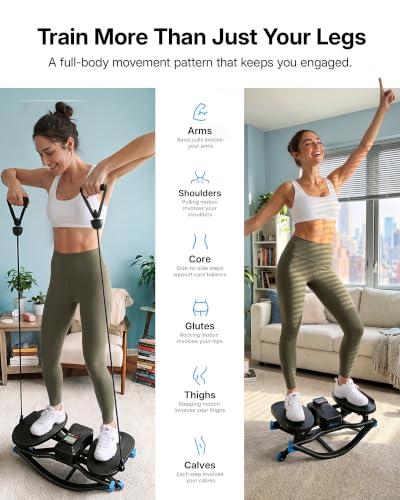 Image of Merach Rocking Steppers for Exercise at Home, 3D Motion Stair Stepper