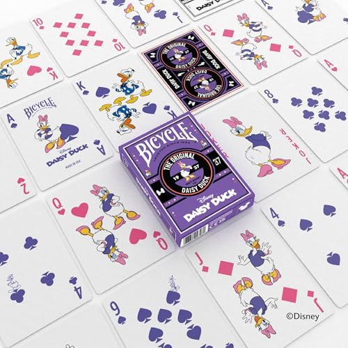 Image of Bicycle Classic Disney Character Sensational 6 Playing Card Deck Bundle Featuring - Mickey & Minnie Mouse, Donald & Daisy Duck, Goofy and Pluto