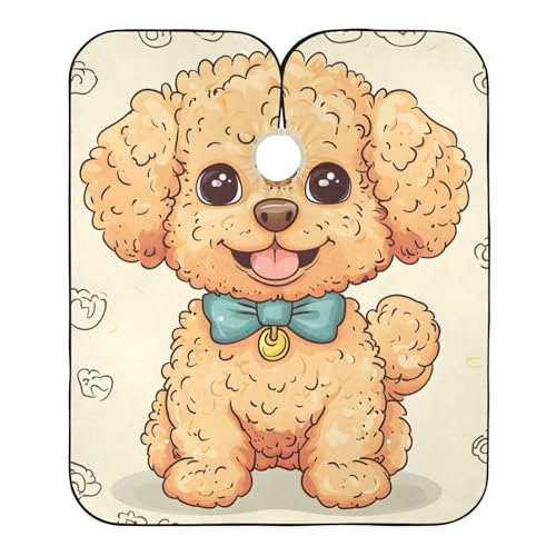 Hezely Cute Puppy Hair Dye Cape, Barber Cape for Adults,Waterproof Salon Cape,Waterproof Hairdressing Styling Hair Cutting, 65