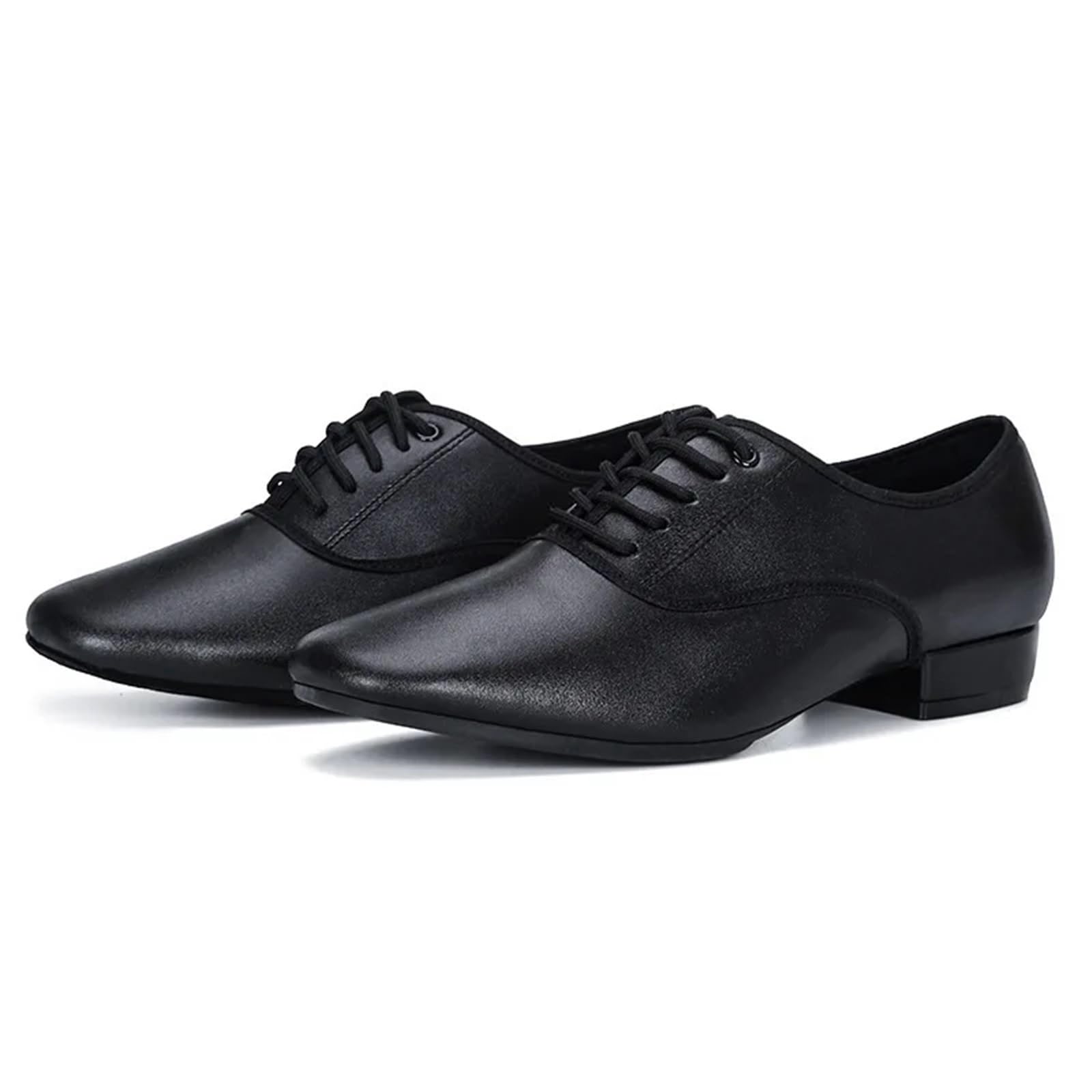 Tanzschuhe Herren Moderne Tanzschuhe for Männer, Gesellschaftstanz, Weiche Gummisohle, Wildledersohle, Optional, Große Größe 46, Männliche Jazz-/Latin-Schuhe, Tango(Rubber Sole,40)