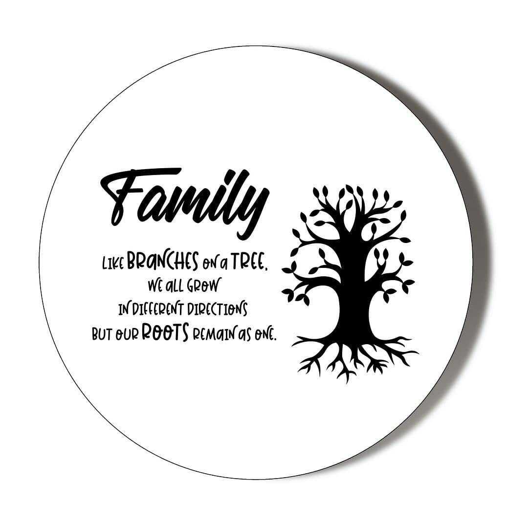 Gift Insanity White Family Like Branches On A Tree 45Mm Fridge Magnet