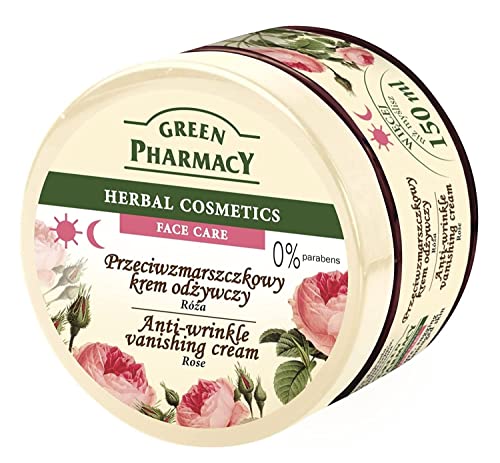 Green Pharmacy - Crema Facial Anti-Arrugas 150 ml (Paquete de 1), 150 mililitro, 1