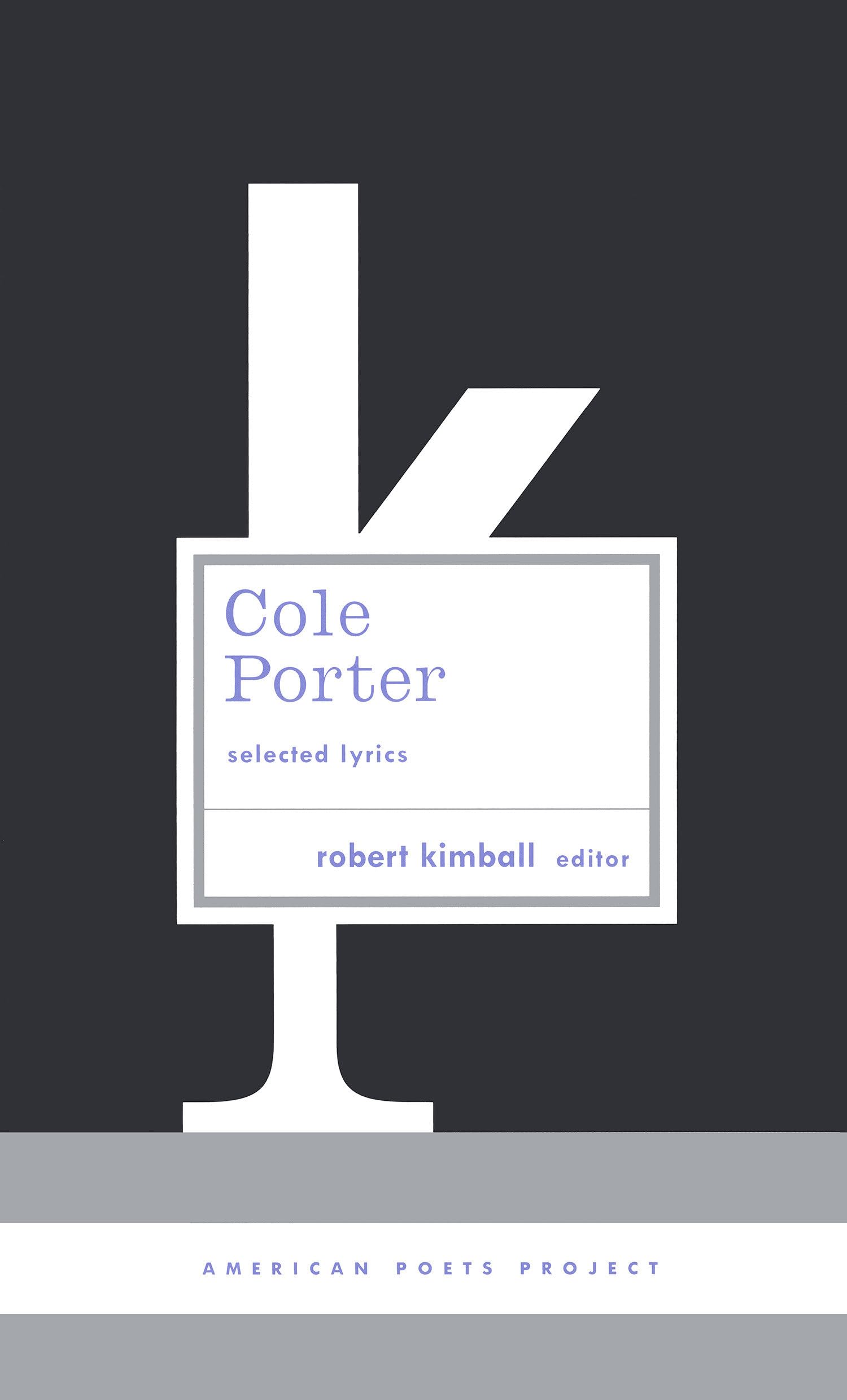 Cole Porter Selected Lyrics recueil de poésie américaine au format relié