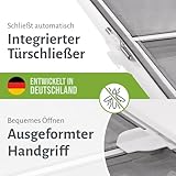 empasa Insektenschutz Fliegengitter Tür mit Alurahmen START individuell zuschneidbar, als Selbstbausatz, Farbe: anthrazit, Größe: 100 x 210 cm
