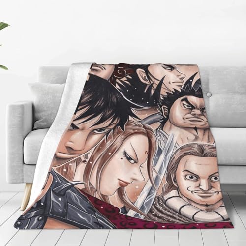 キングダム 毛布 ブランケット 大判 フリーサイズ 暖かい 軽量 ふわふわ 一人用 ソファ ベッド オフィス 膝掛け 洗える 秋冬50"x40"