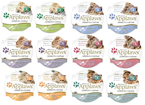 Applaws Peel and Serve Cat Food in Broth 6 Flavor Variety Bundle, 2.12 Ounces Each (12 Pots Total) by Applaws Layers
