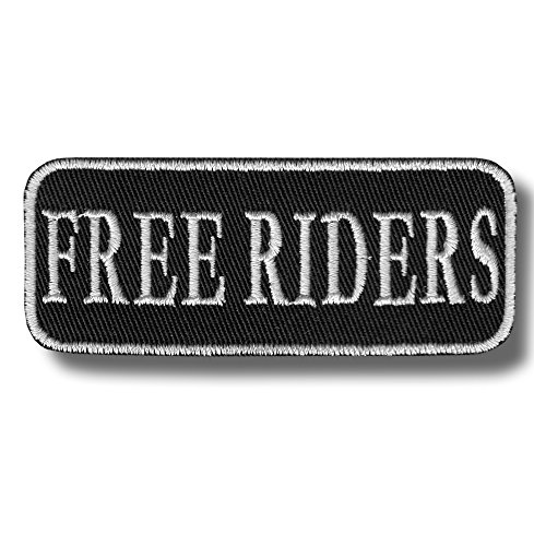 Free riders - bordado parche 9x4 cm