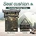 MYDAYS Hunting Seat Cushion, Portable Stadium Seat Pad with Waist Belt, Lightweight Foam Seat Cushion for Camping, Hunting, Fishing, Outdoor (Leaf Camo)