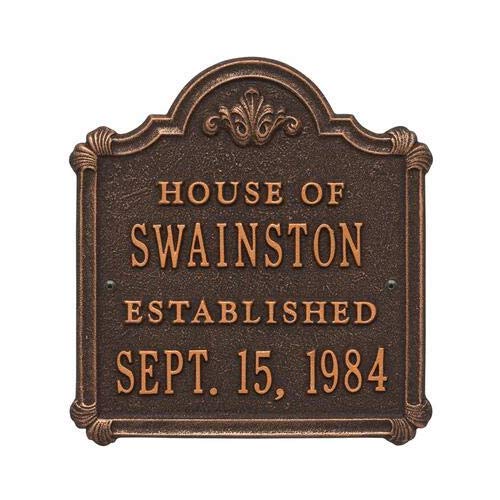 Whitehal Wedding Collection 3306Ob Novelty Chatham Anniversary Wedding Personalized Plaque In Oil Rubbed Bronze #TOP18