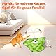 Toozey Interaktives Katzenspielzeug mit 3 abnehmbaren Federn, Elektrisches Katzenspielzeug mit Federautomatik & USB-Aufladung, Selbstbeschäftigungspielzeug für Katzen jeden Alters, Grün