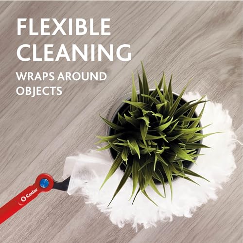O-Cedar Flex & Catch Heavy Duty Dusting Kit with 3 Disposable Duster Refills | Extendable 3 Ft Handle with Stay-On Duster Hook | Traps 3X More Dust Than Feather Dusters - image 3