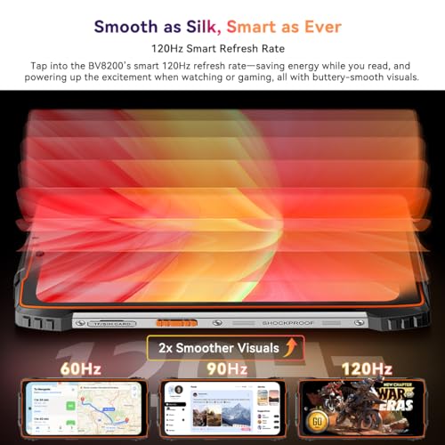 Blackview BV8200 Telephone Portable Incassable 2025 36Go+2TB MTK G100 Double Écran 6.5" FDH+ Android 14 Téléphone Débloqué 4G 8800mAh Smartphone Incassable Etanche IP68 NFC OTG GPS - vue 5