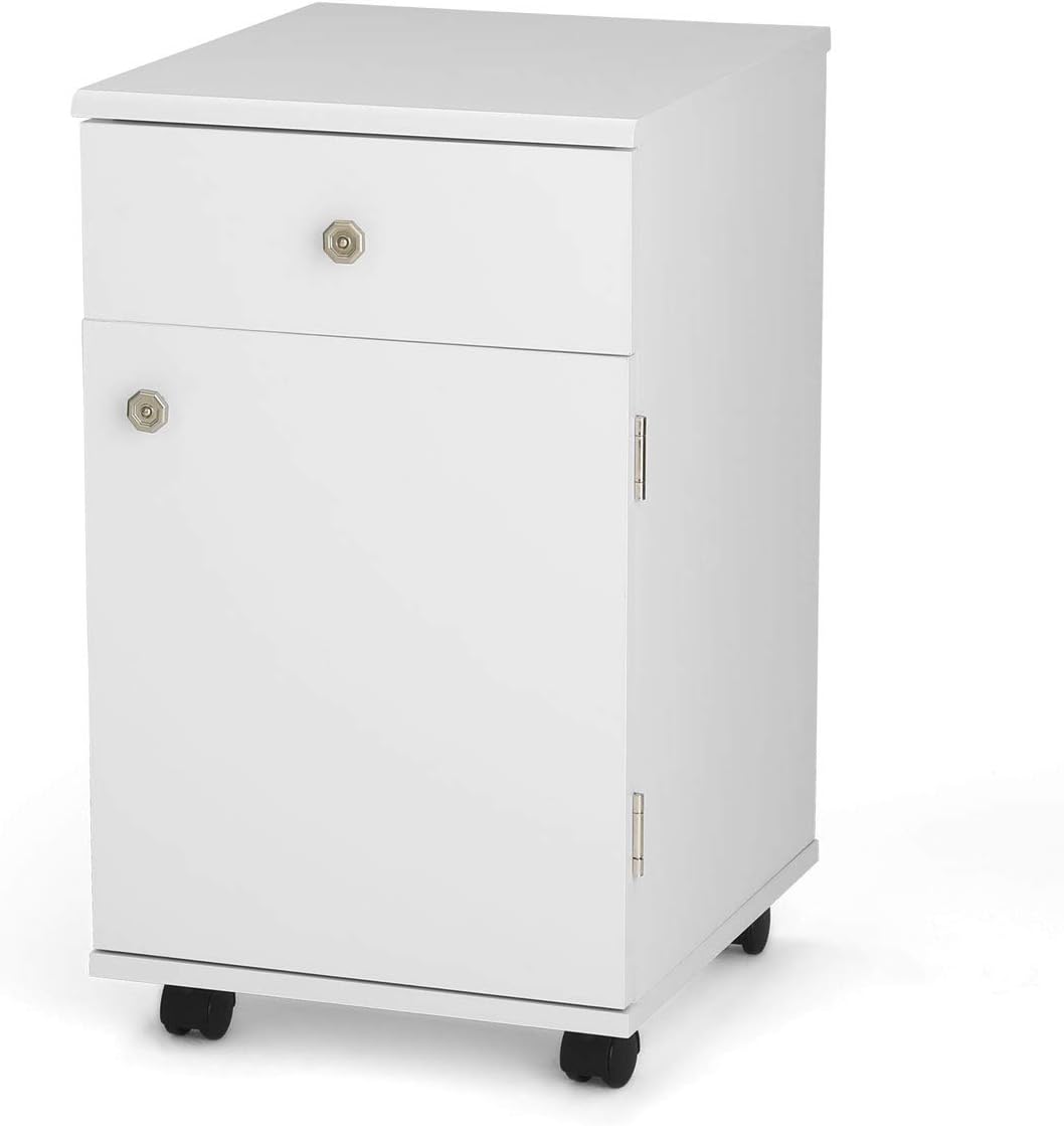 Arrow 801 Suzi Sidekick Portable Sewing, Crafting, and Quilting Storage and Organization Cabinet, White Finish