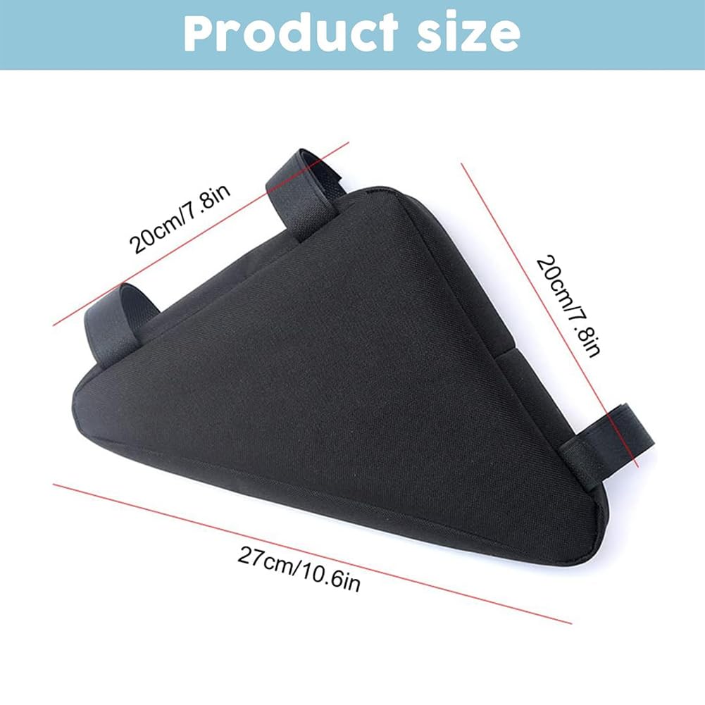 Borsa Triangolo Per Bicicletta Impermeabile - Porta Lucchetto, Attrezzi, Giacca - Foto 13