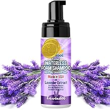 Bodhi Dog Waterless Foam Shampoo - Natural No Rinse Dry Shampoo for Dogs & Cats - Neutralizes Pet Odor - Gentle, Safe for Sensitive Skin - Made in USA - Lavender 8 Fl Oz