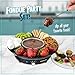 Nostalgia Electric Fondue Party Set – 10 oz Melting Pot, 4 Roasting Forks, & Detachable Serving Tray – Melted Cheese, Chocolate, or Dessert – Perfect for Gifts, Parties, Date Night – Black