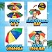 Bedwina Umbrella Hat Pack of 2 - Colorful Party Hats - 20 Inch, Hands Free, Funny Rainbow Colorful Beach Party Hats, Adjustable Size Fits All Ages, Kids, Men & Women