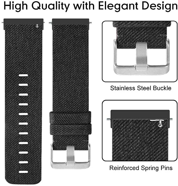 Bracelet Ticwatch Pro 5 montre connectée Android nylon respirant 24mm