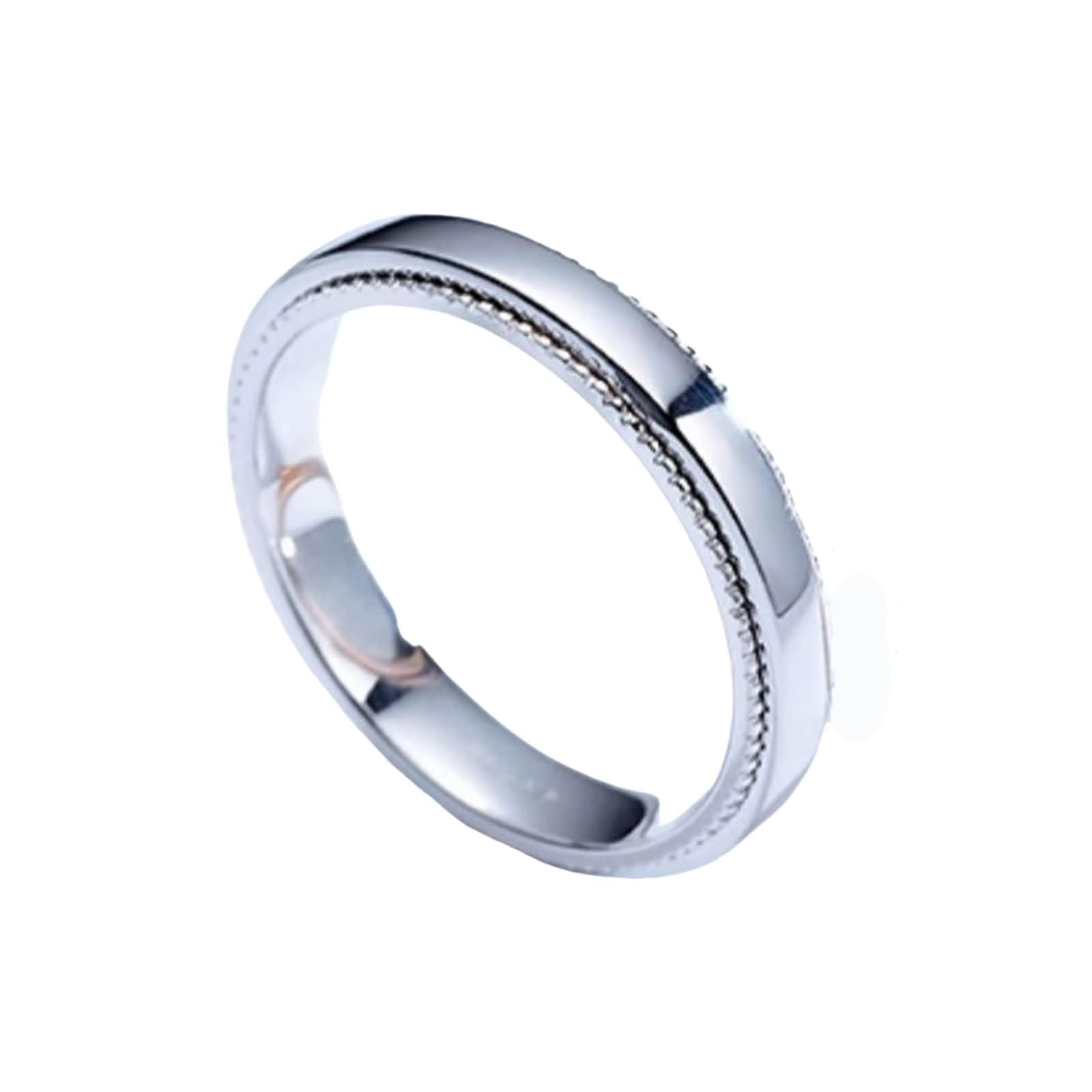 Coppia Anelli Fidanzamento Oro Rosa 9 K / 14 K / 18 K, Rotondo Lucido, Anelli Matrimonio Oro Rosa Uomo Donna