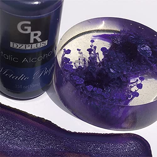 Gr Metallic Alcohol Ink Set -16 Metallic Colors Alcohol Based Ink For Resin Art, Fluid Art,Resin Craft,Resin Petri Dish，Alcohol Ink Paint For Yupo,Tumbler #TOP4