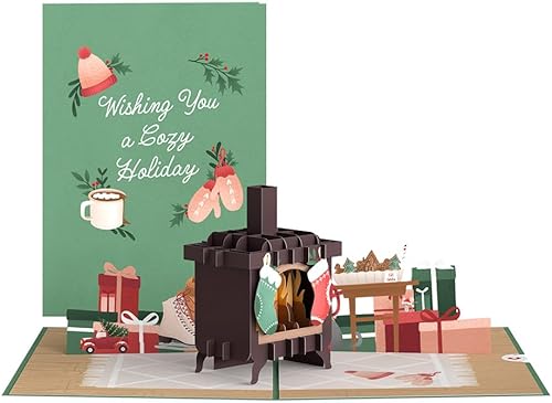 Miniatura 1 de Lovepop Cozy Holidays - Tarjeta desplegable de 5 x 7 pulgadas, tarjeta de Navidad, tarjeta de Navidad individual con sobre, tarjetas de invierno 3D,