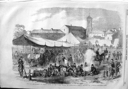 1859 SOLDATS FRANÇAIS PIAZZA SAVONE ALEXANDRIE DE CAMP DE GUERRE 1859 SOLDATS FRANÇAIS PIAZZA SAVONE ALEXANDRIE DE CAMP DE GUERRE