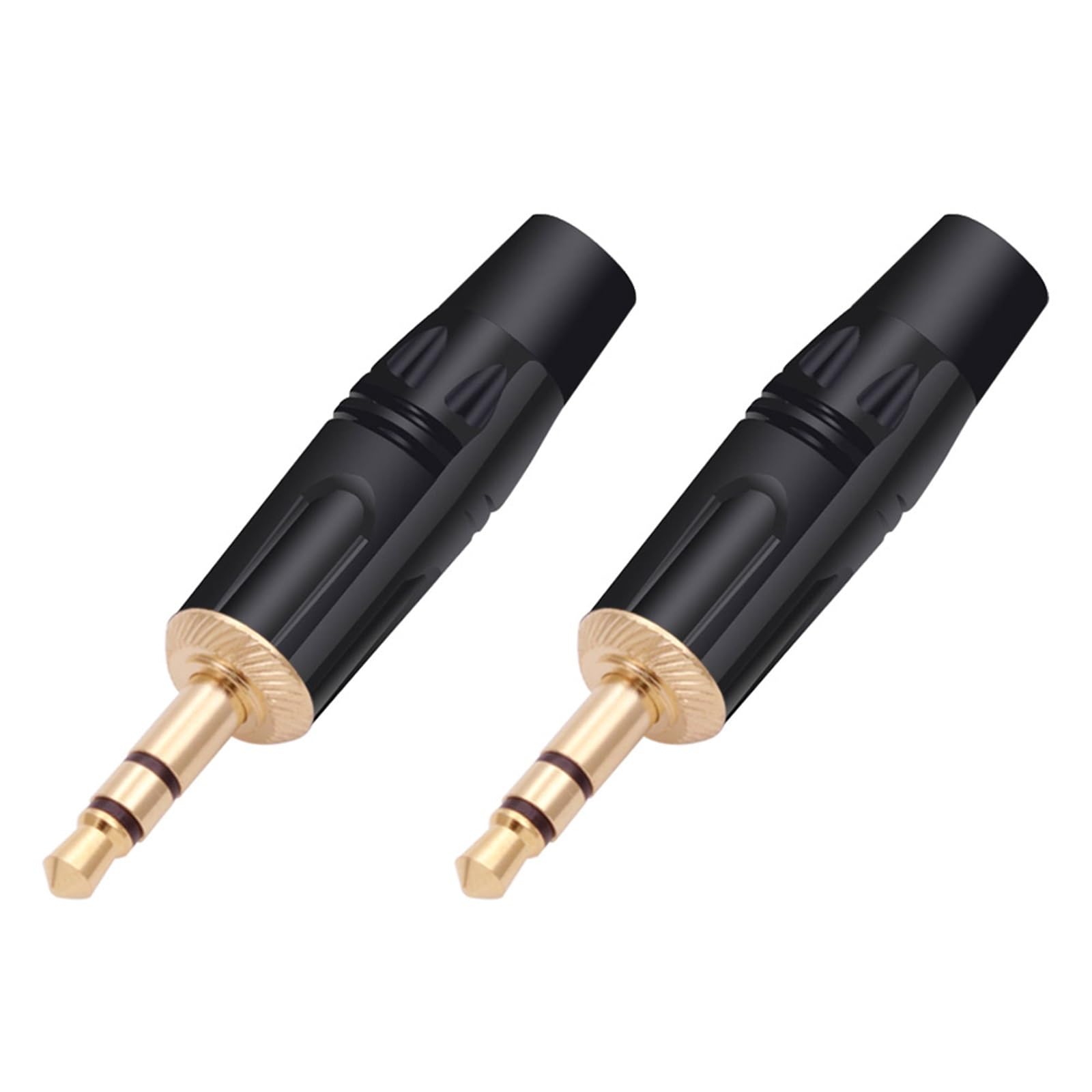 10 pièces 3.5MM 3 pôles prise mâle stéréo à souder 3 broches 3.5MM prise stéréo bricolage connecteur de fil de prise casque (Color : Black)