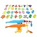 VGEBY 39 Stück Magnetisches Angelspielzeug Fischrutennetz Set Spiel Lernspielzeug Baby Kinder Geschenk