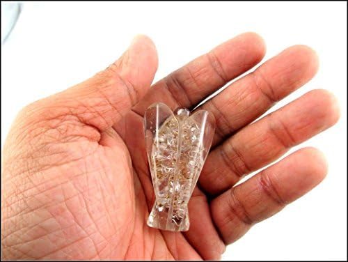 Miniatura 8 de Jet Energized - Auténtico cristal de cuarzo orgón ángel de 2 pulgadas, piedras preciosas de cobre, mezcla de metal, curación rara positiva, libre de