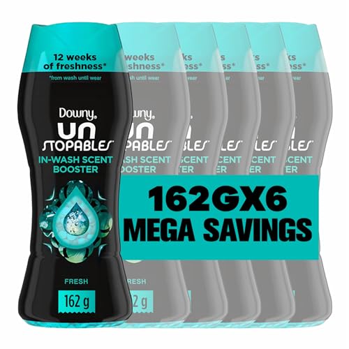 Downy Unstopables In-wash Freshness and Scent Booster Beads 162g Fresh Scent Pack of 6