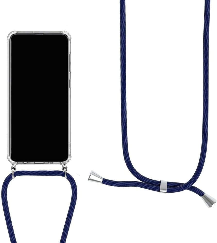 XTCASE Cover con Cordino per Xiaomi 14 Pro, Custodia Trasparente con Collana Tracolla Laccio Collo Ultra Sottile Morbido TPU Silicone Antiurto AntiGraffio Case, Nero