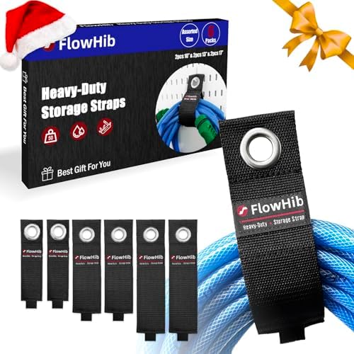 Stocking Stuffers for Men, Heavy-Duty Storage Straps, Gifts for Men, Hook and Loop Extension Cord Holder Organizer for Cord, Cable, Hose, Rope, RV, Cool Gadgets for Women Who Have Everything