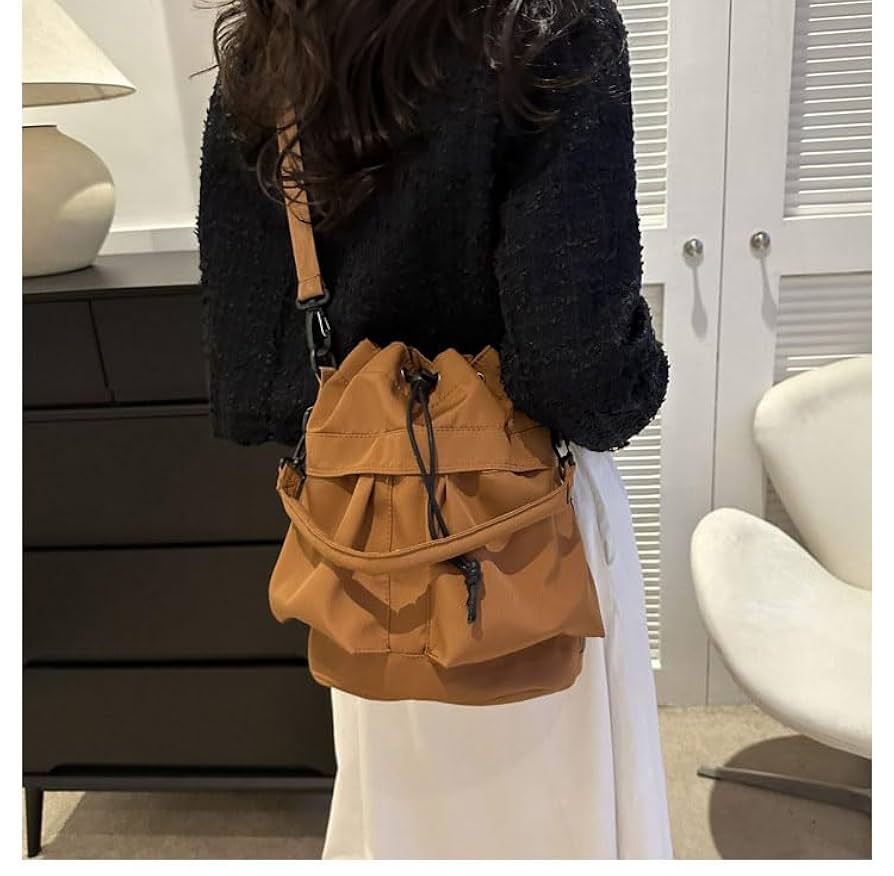 Amazon.co.jp: 2WAY 鞄 ドロストバッグ 巾着バッグ バケット