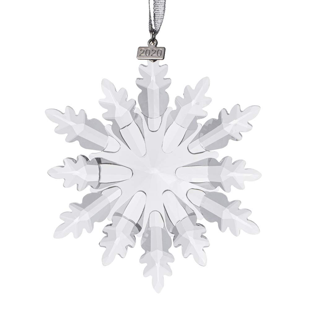 XIANGBAN 2019 Snow and Ice Elf Pendant, Crystal Christmas Ornaments (Clear)