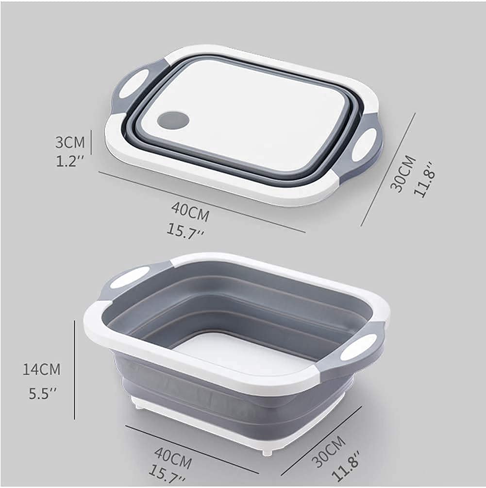 jp mfg Dish Basin Collapsible with Drain Plug Collapsible Sink Tub, Dish Wash Basin, Portable Dish Tub, Foldable Dishpan for Camping Dish Washing Tub 3