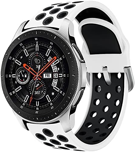 Syxinn Compatible for 22mm Strap Galaxy Watch 3 45mm/Galaxy Watch 46mm/Gear S3 Frontier/Classic Straps Band Silicon Wristband Bracelet for Moto 360 2nd Gen 46mm/Huawei Watch GT 2 46mm/Ticwatch Pro