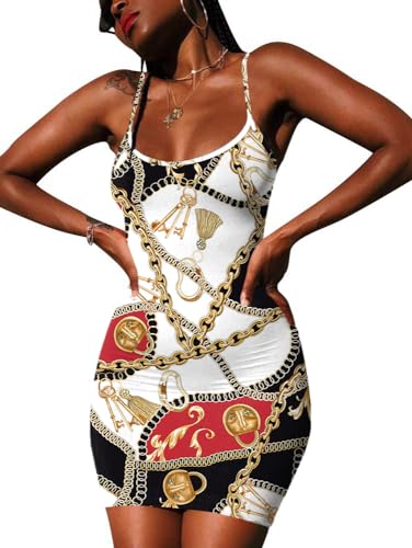 Image of Nimsruc Women Sexy Bodycon Mini Dress Summer Short Backless Spaghetti Strap Dresses