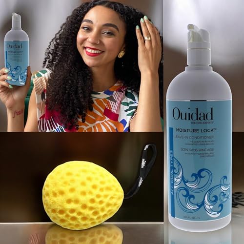 Ouidad-Conditioner-for-Curly-Hair-338-Fl-Oz-Hair-Conditioner-for-Women-Bath-Sponge-Yellow-Moisturizing-Conditioner-Nourishes-Defines-Curls-Pack-of-1