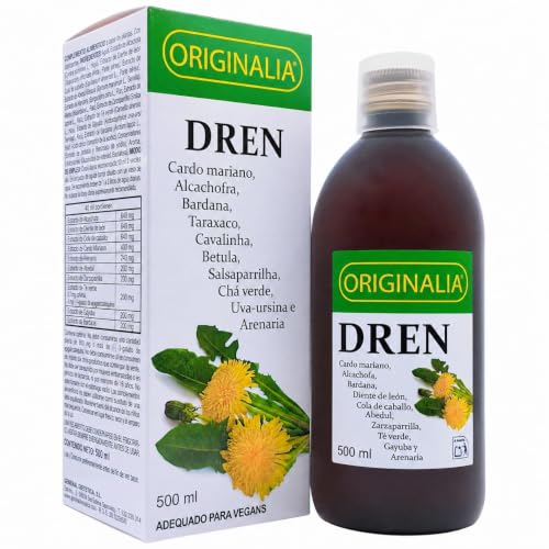 Integralia Dren Originalia Jarabe 500 ml - Complemento Depurativo y Drenante Natural - Con Alcachofa, Diente de León, Cola de Caballo, Te Verde y Arenaria