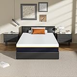 Stanew Matelas à mémoire de Forme 80x190cm Épaisseur 17cm  Double Couche (Mousse Mémoire + Charbon Bambou) avec Housse Lavable