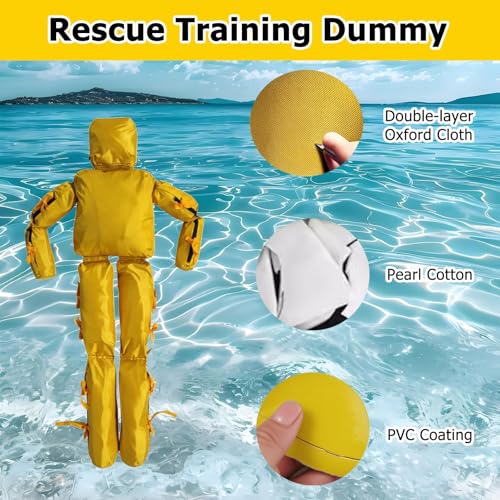 Muñeco Rescate Natación 5.7ft 44lbs Gris Oxford miniatura 3