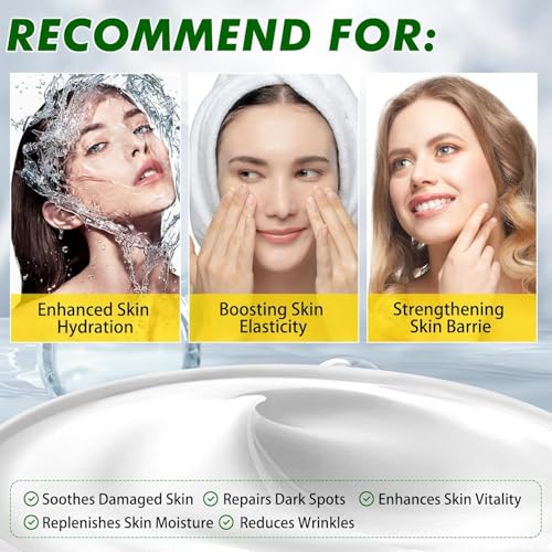 Image of Snail Mucin 92% Repair Face Cream - Face Moisturizer Hydrating Anti Age Firming Wrinkle Reduction Daily Repair Snail Mucin Face Cream for Dry & Sensitive Skin, All Skin Types-100 g /3.52 oz