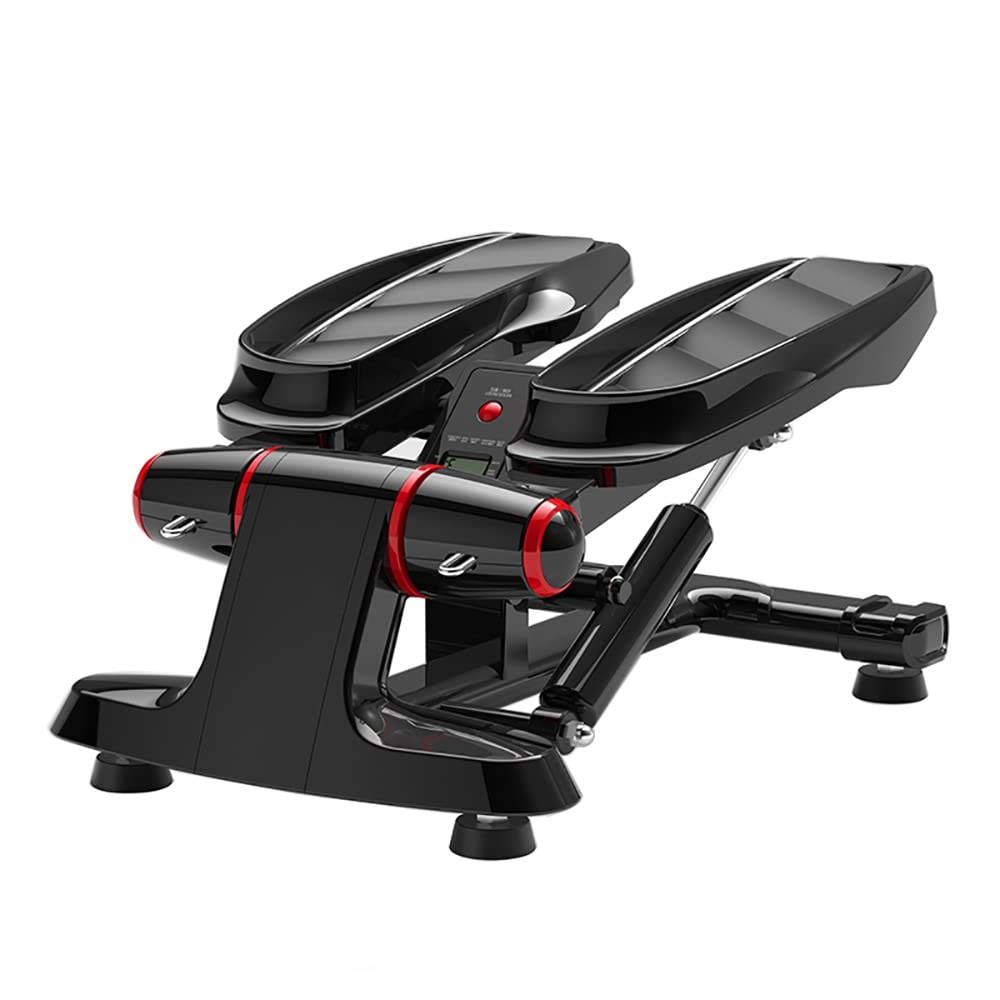 Steppers pour l'exercice Machine d'exercice avec écran LCD Machine Pas à Pas Fitness aérobic équipement de Gymnastique à Domicile pour débutants et utilisateurs avancés Bonjour (Noir)