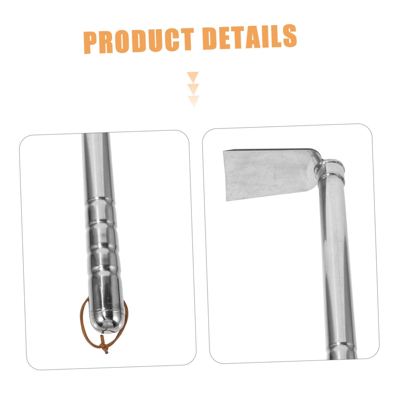 BESPORTBLE Houe De Jardin Houe De Plantation Houe D'ameublissement du Sol Houe D'essouchement Houe en Acier Creuser Le Sol Houe Outil Agricole Houe Portable Acier Inoxydable Outils Agricoles
