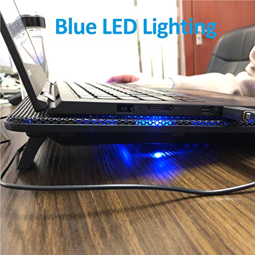 AICHESON-Laptop-Cooling-Pad-2-1000RPM-Fans-Portable-Computer-Cooler-Blue-LEDs-S007
