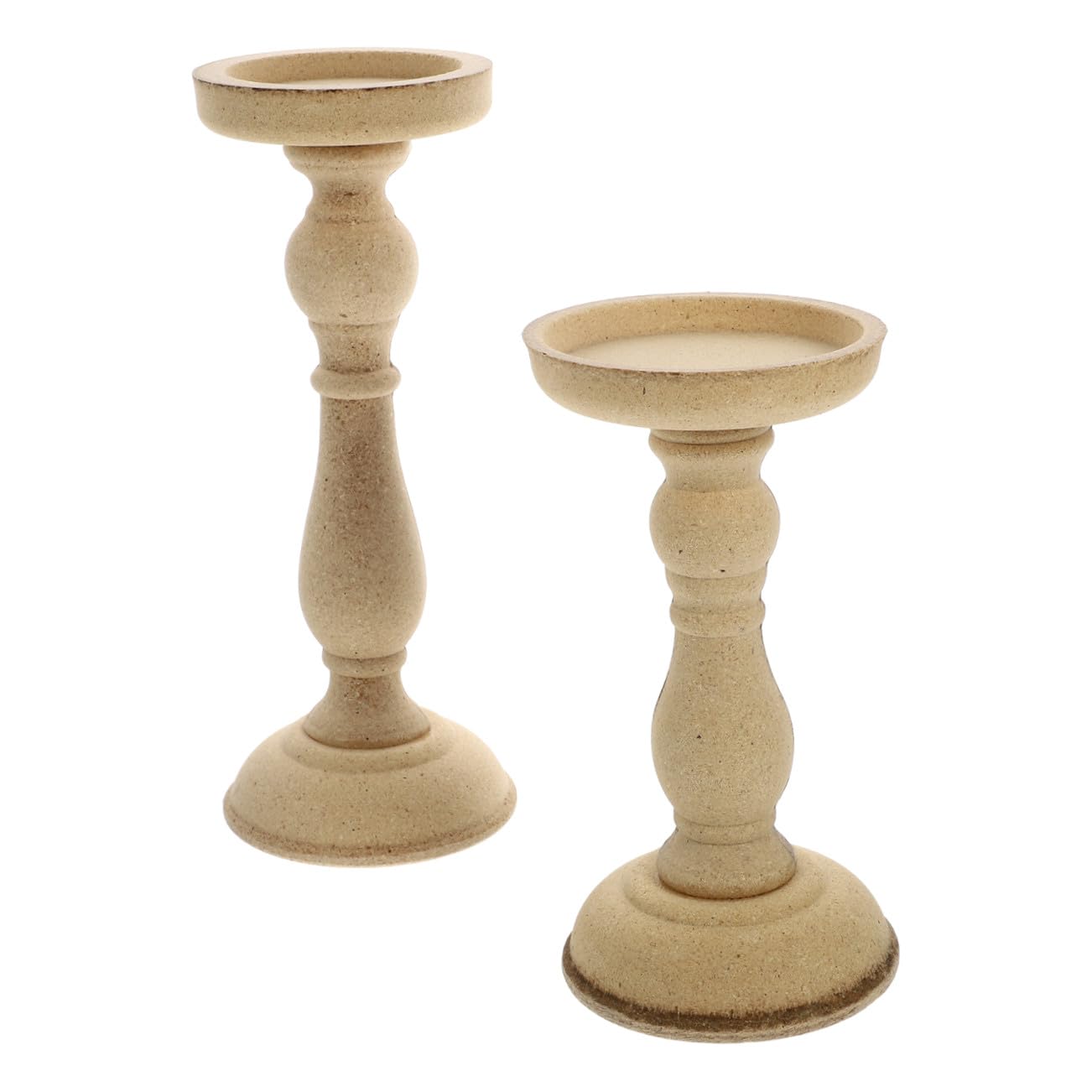 Candelabro Decorativo Nórdico Retro de Madera 2 Piezas para Hogar