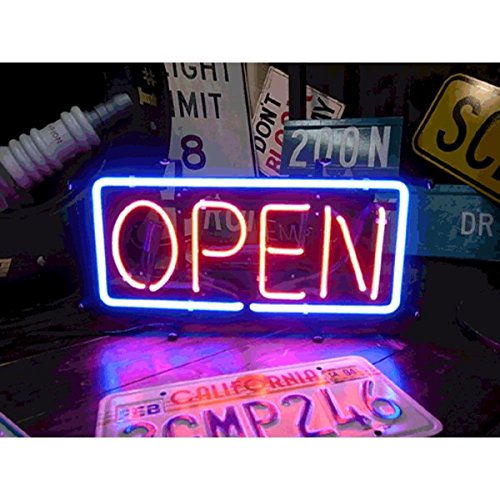 Amazon | ネオンサイン 【OPEN】 オープン Sサイズ（ネオン管 看板 